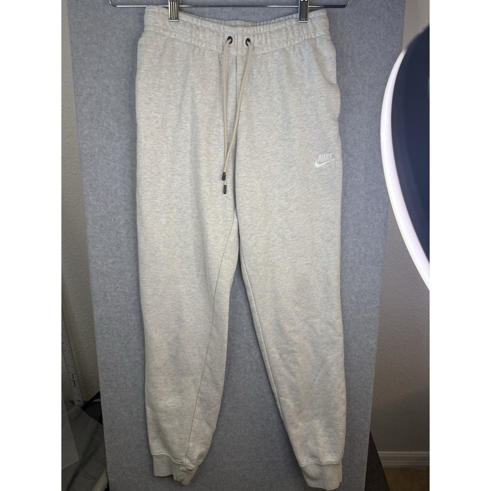 Nike woman's Heather grey sweatpants fleece joggers
